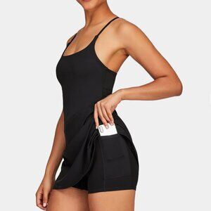 Black Halara easy peezy dress